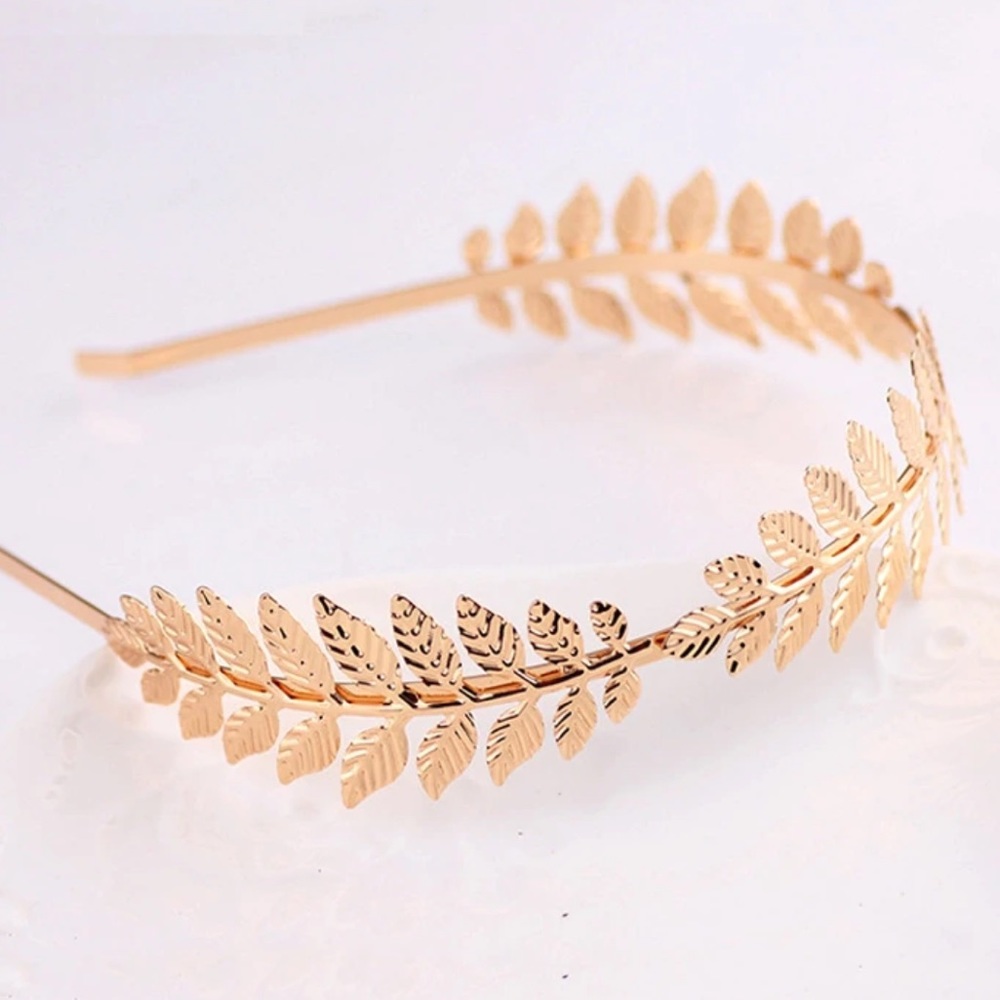 Golden Leaf Headband - Picture 2 of 7